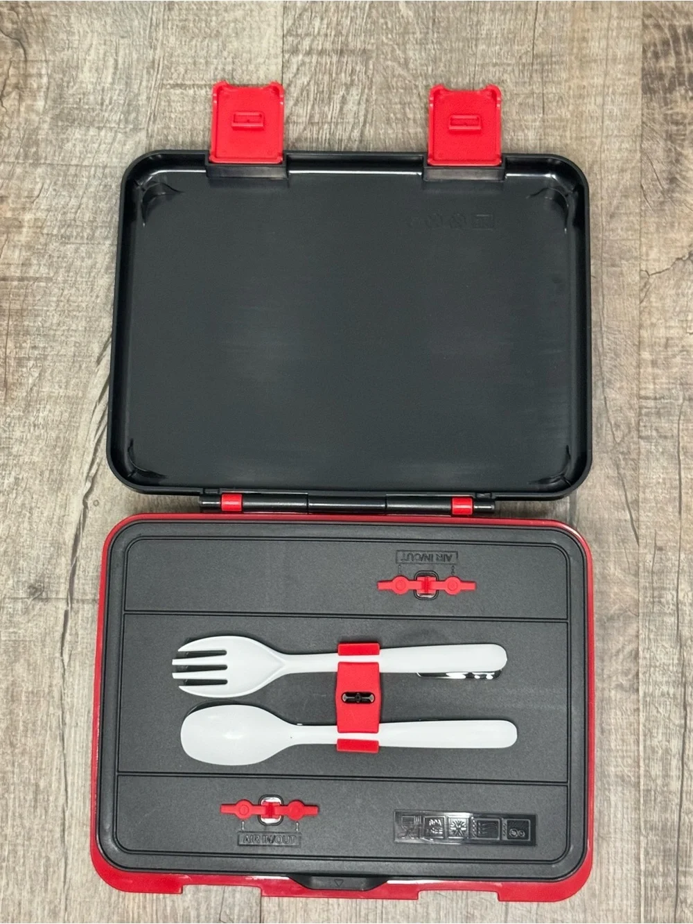 Rockpapa Dinosaur Bento Lunch Box Kids Leak Proof 5‎ Compartment w/ Utensils